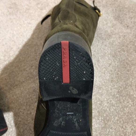 Prada Brown Suede Boots Size 40 - Picture 5 of 8